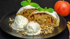 Jablečný závin s ořechy a skořicí – recept na dokonalý dezert pro příjemný večer